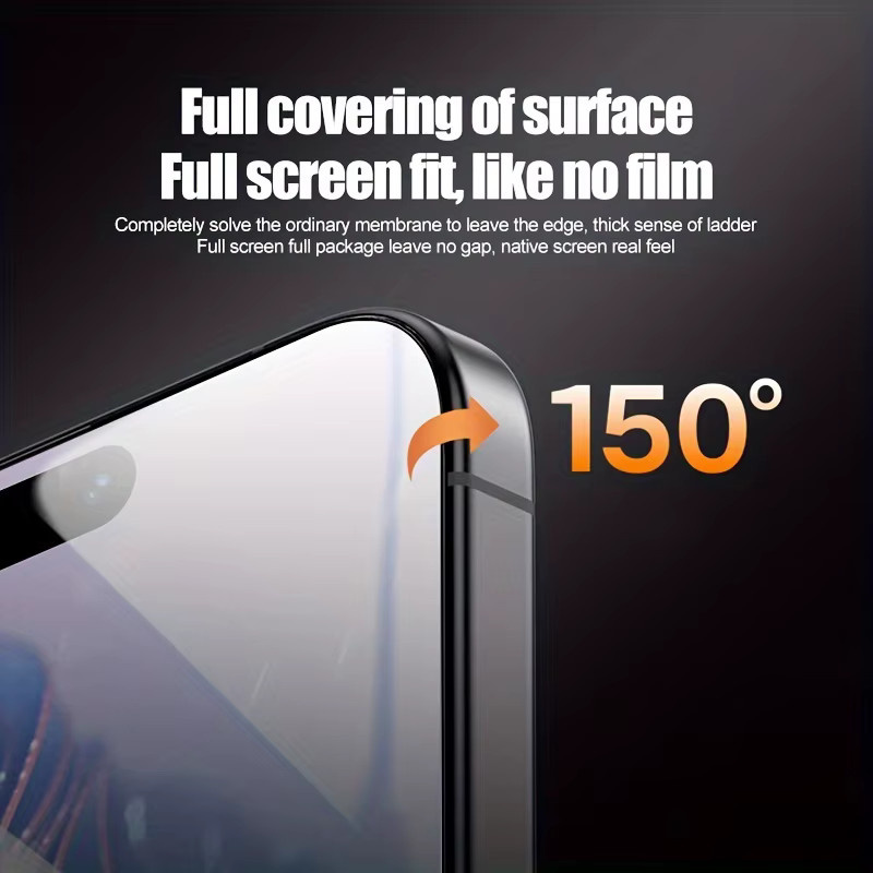 DIXSG 6in1 9D Displayschutzfolie und Kameraobjektiv Schutz aus gehärtetem Glas für iPhone 16 15 14 13 12 11 Pro Max Plus Mini in Transparent - Bild 3