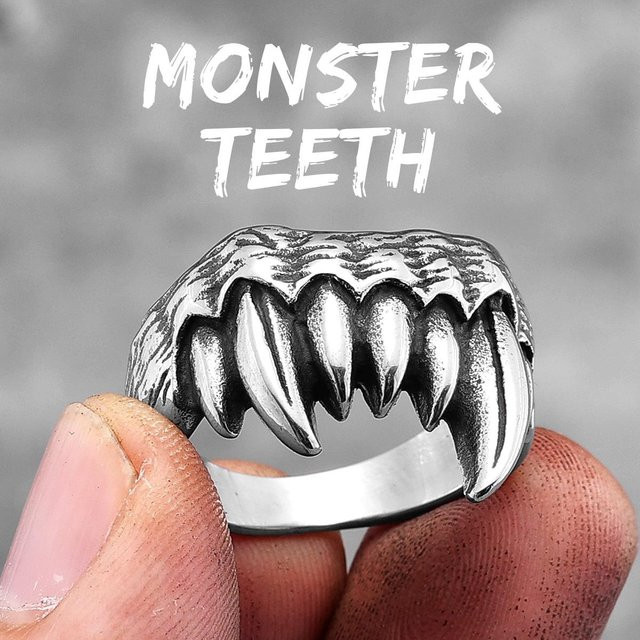 Yiran Jewelry Ring Edelstahl, Herren, Weiß - Bild 1