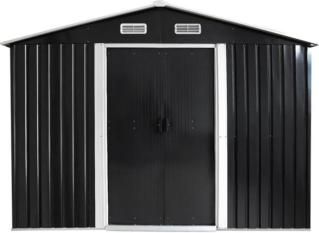 Vente-unique Schrebergartenhaus Manso aus verzinktem Stahl in Anthrazitgrau, Höhe: 247 cm - Bild 1