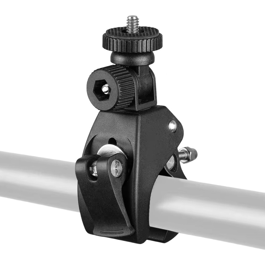 GoPro Universal Fahrradlenkerhalterung 360 Grad drehbar mit 1/4 Zoll Stativgewinde in Schwarz - Bild 5