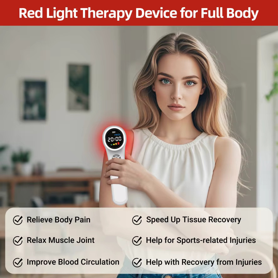 ZJKC Lasertherapie-Maschine, Rotlichttherapie, Weiß, Unisex - Bild 3