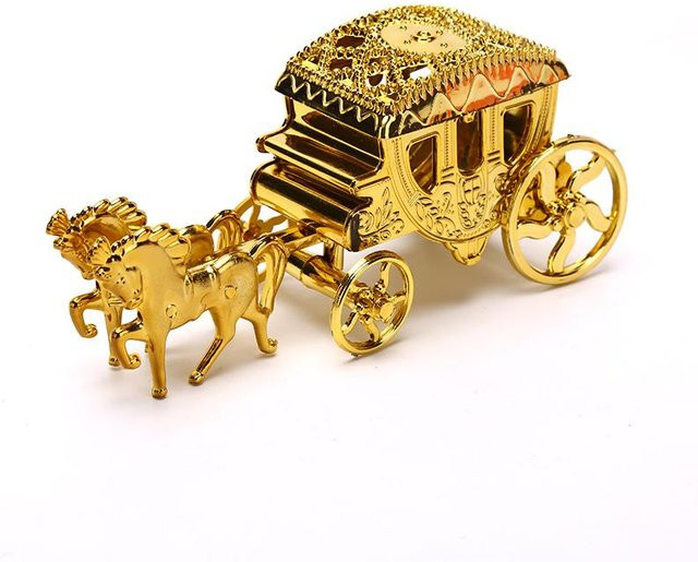 Hard Worky Aufbewahrungsbox in Form einer königlichen Kutsche, Dekoration in Gold, Silber oder Transparent - Bild 1
