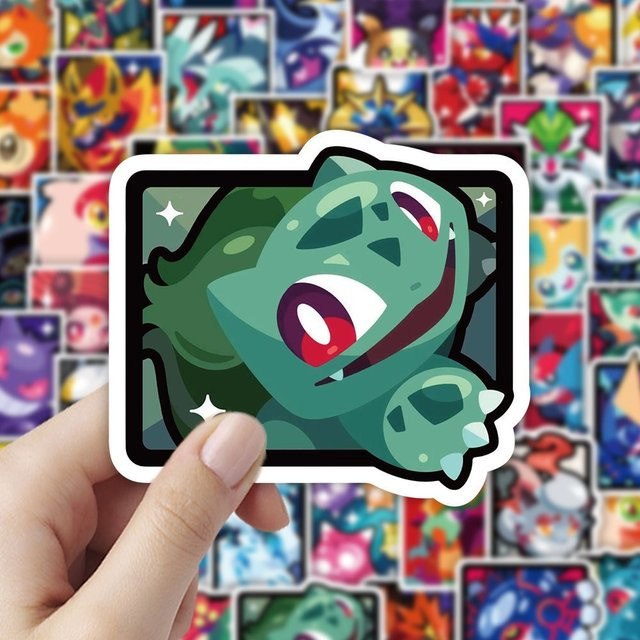 Bandai Pokémon-Farbblockaufkleber, 180 Stück - Bild 1