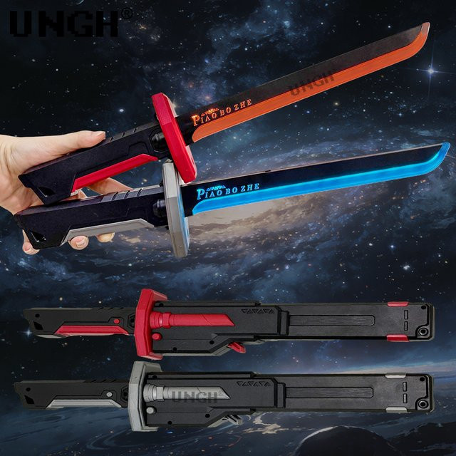 UNGH Einziehbares Lichtschwert, leuchtendes Force FX FOC Blaster Cosplay-Spielzeug - Bild 1