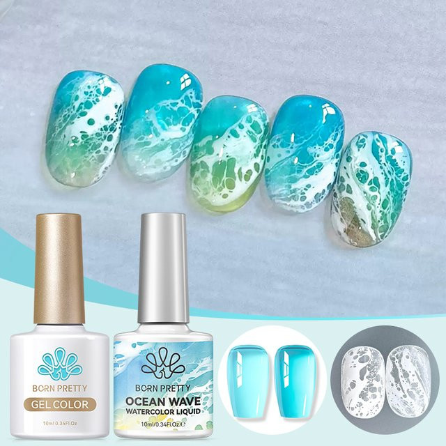 BORN PRETTY Nagellack Set, Weiß, Glänzend, Unisex - Bild 1