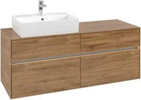 V&B Waschtischunterschrank Collaro mit LED-Beleuchtung, B/H/T: 140 x 54,8 x 50 cm - Bild 1