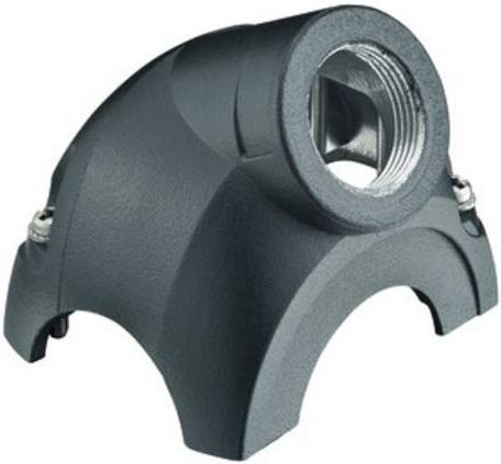 Harting Han-Yellock 30 Haube aus Aluminium in Schwarz Matt, Artikelnummer 11123001601 - Bild 1