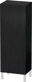 Duravit L-Cube Halbhochschrank in Eiche Schwarz, Wandmontage, B/T/H: 50 x 36,3 x 132 cm - Bild 1