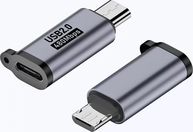 BSN USB Typ-C auf Micro USB Adapter Konverter für Xiaomi und Samsung Ladegeräte und Datenkabel - Bild 1