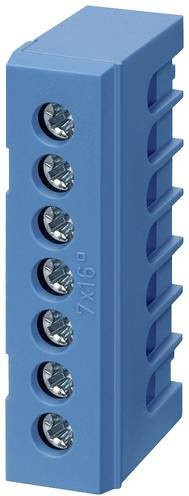 Siemens ALPHA-ZS Neutralleitertrenner 8GS40302, 7-polig, 7x 16mm2, blau, 10 Stück - Bild 1