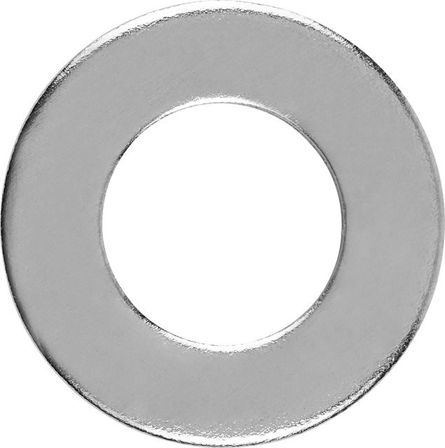 LUX-TOOLS Flache Unterlegscheibe M4 aus Edelstahl in Silber, 100 Stück, Durchmesser: 4,3 mm - Bild 1