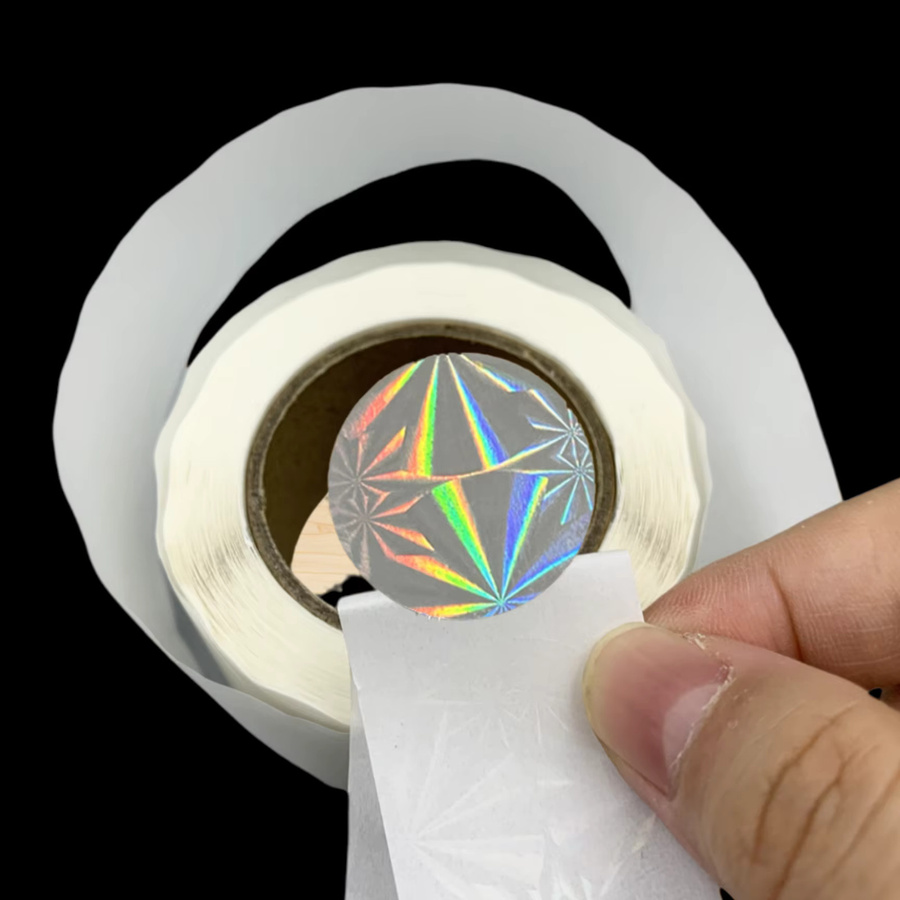 Transparente Laser-Schneeflockenfolie als selbstklebende Siegel und Aufkleber für Geschenkboxen, Pakete und Hochzeits-Einladungen - Bild 4