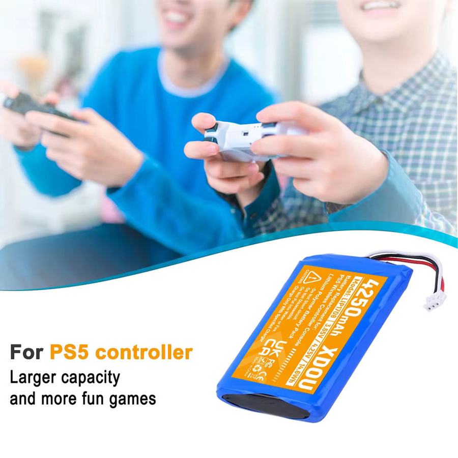 Sony Ersatzakku für PlayStation 5 Dualsense Controller, 4250mAh, Li-Ion Pack, Modell CFI-ZCT1W und CFI-ZCT1J, Blau - Bild 3