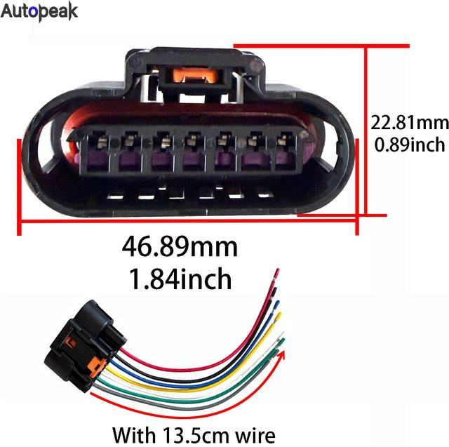 AUTOXBERT 7-poliger Spulenpaket-Anschluss vorverdrahteter Stecker PP10000888 1930-0958 für Opel Vauxhall Adam Ampera Astra Mokka Meriva Insignia Corsa - Bild 1