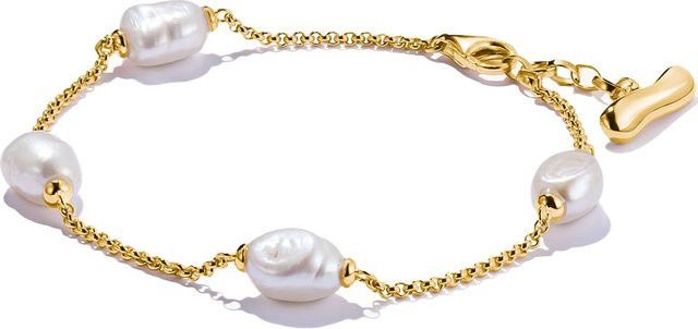Thomas Sabo Armband, 925 Silber, vergoldet, Perle, Damen - Bild 1