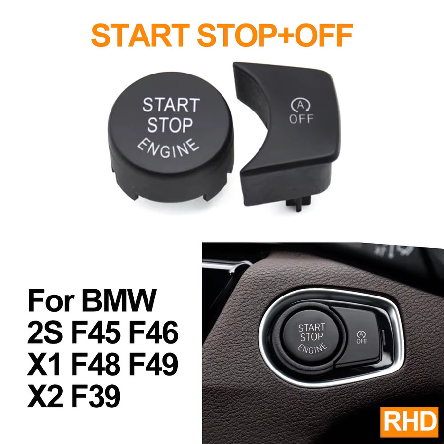 Motor Start Stop Schalter Abdeckung in Schwarz für BMW X1 X2 2er F48 F49 F39 F45 F46 - Bild 6