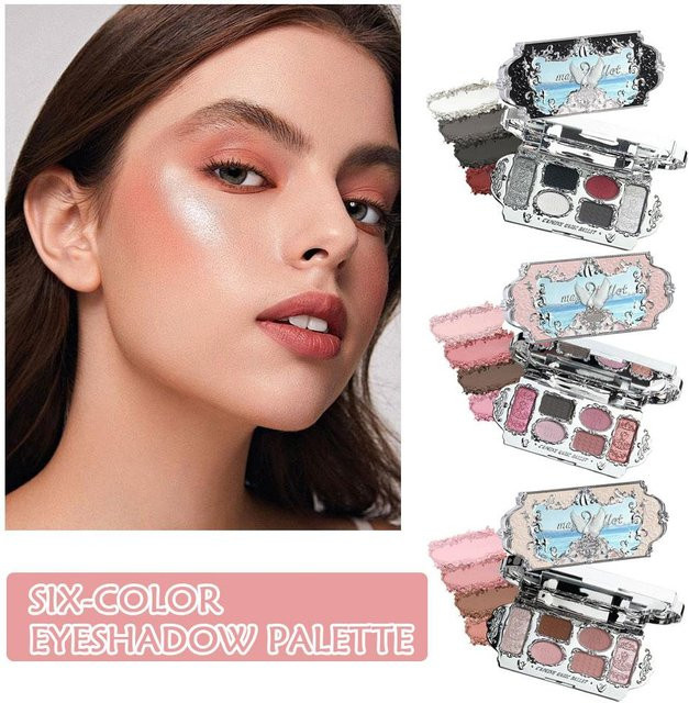 Flower Knows Swan Ballet Lidschatten-Palette, 6 Farben, Matt & Schimmernd - Bild 1