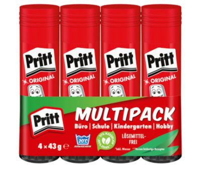 Pritt Klebestift Original Multipack für Papier und Kunststoff, 4 Stück à 43 g - Bild 3