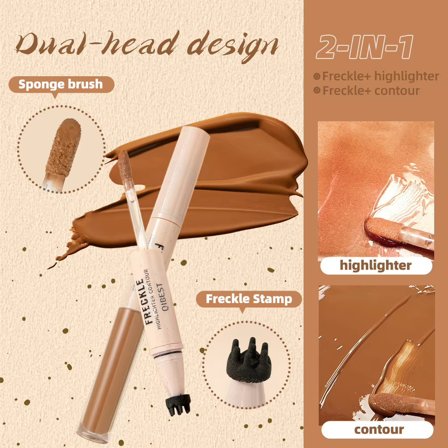 QIBEST Sommersprossen Kontur-Make-up, Matt, Unisex - Bild 3
