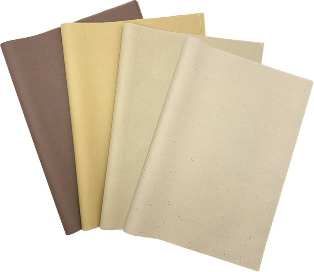 Braunes Seidenpapier mit Pailletten für Geschenkverpackungen und Blumendekoration, 30 oder 50 Stück - Bild 1