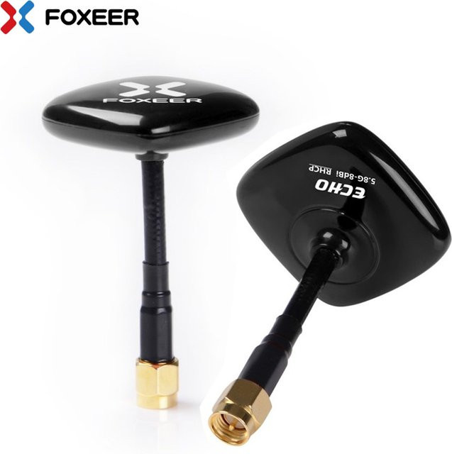 Foxeer Echo 2 v2 5,8 GHz 9dBi Patch Antenne in Schwarz für FPV Drohnen, RC Flugzeuge und VTX/VRX-Empfänger (LHCP/RHCP) - Bild 1