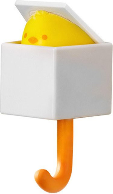 CosyHome Wandhaken aus Kunststoff in Weiß, multifunktionaler Klebehaken für Mantel, Schlüssel und Kleinteile mit 1,5 kg Tragfähigkeit - Bild 1