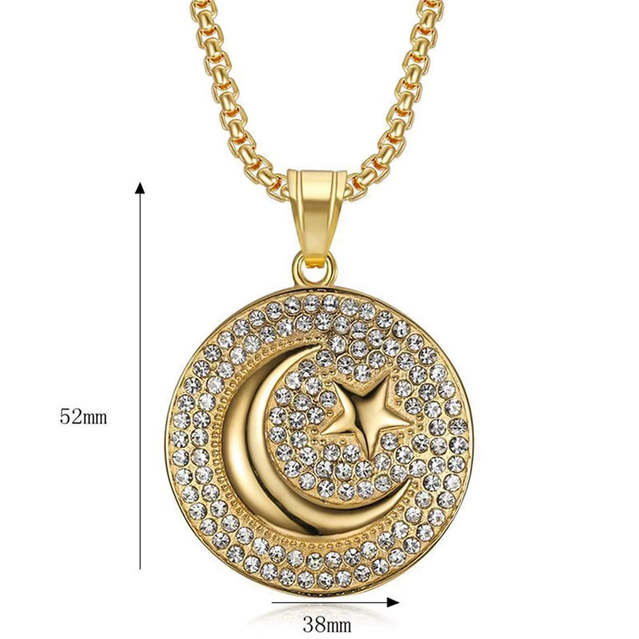 MAGIC ZONE Halskette, Edelstahl, Gold, Zirkonia, Unisex - Bild 2