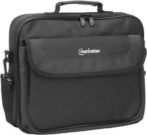 Manhattan Notebook Tasche Cambridge Clamshell Schwarz passend für bis zu 14,1 Zoll - Bild 1