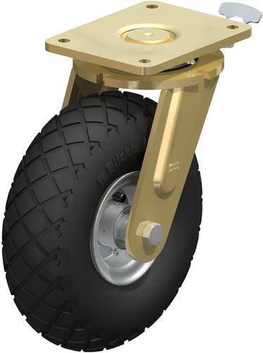 Blickle Lenkrolle LS-PS 315K-RI4 mit Feststeller, schwarz/mehrfarbig, Rad-Durchmesser: 305 mm, Tragfähigkeit: 550 kg - Bild 1