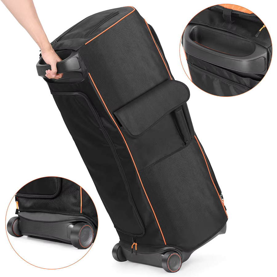 Wasserdichte Staubschutzhülle aus Nylon mit seitlicher Aufbewahrungstasche für JBL Partybox Ultimate in Schwarz - Bild 5