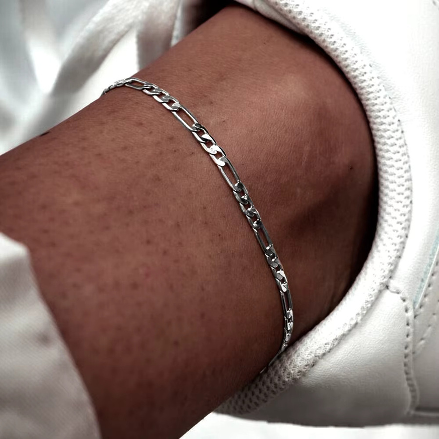 EMANCO Fußkettchen Edelstahl, Silber, Unisex - Bild 3