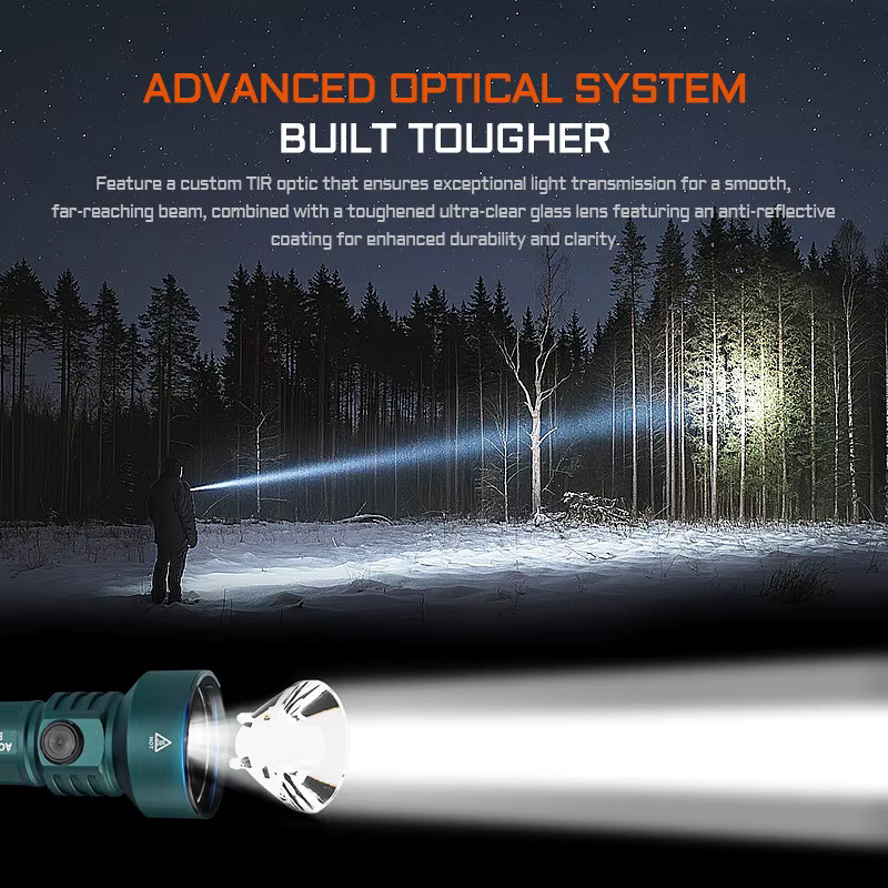 ACEBEAM E10 2.0 Langstrecken-EDC-Taschenlampe in Schwarz mit USB-Aufladung, TIR-Optik und Stroboskopmodus - Bild 3