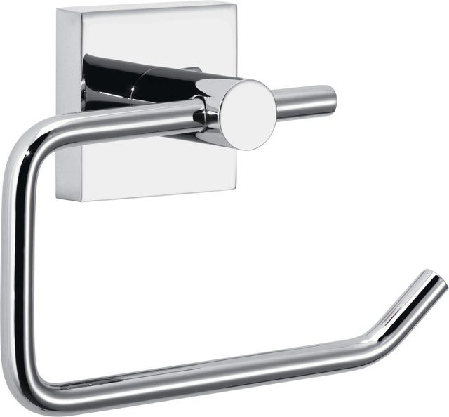 Tesa Toilettenpapierhalter Ekkro aus Metall in Silber hochglanzverchromt mit Klebebefestigung - Bild 1