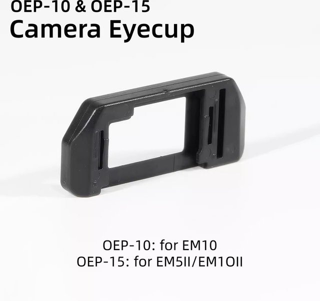 Olympus Kamera-Augenmuschel EP-10 EP-15 Okular-Sucherabdeckung in Schwarz für Micro Four Thirds Kameras wie OM-D E-M5 Mark II und Eм10 Serie - Bild 1
