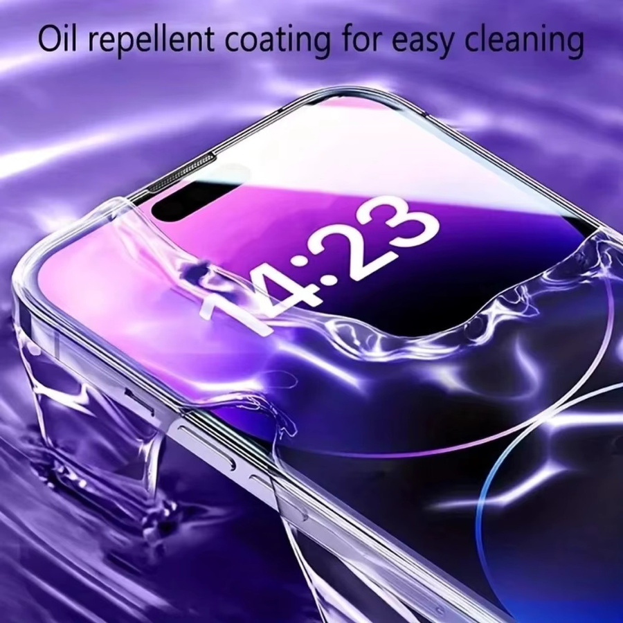6-in-1 Displayschutz aus gehärtetem Glas mit Kameraobjektivschutz für iPhone 17 16 15 14 13 12 11 Pro Max und 17Air, transparent - Bild 4