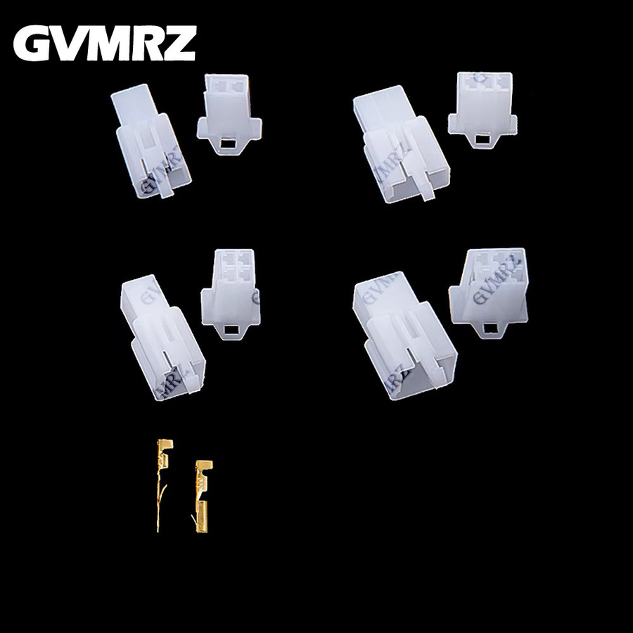 200 Stück Autokabel-Stecker-Set in Weiß mit 2, 3, 4 und 6-poligen Buchsensteckern und Stift-Crimp-Terminals für männliche und weibliche Verbindungen - Bild 3