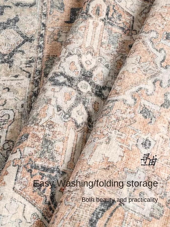VIKAMA American Vintage Wash Teppich in Kaschmir-Optik für Wohnzimmer, Schlafzimmer und Lounge - Bild 3