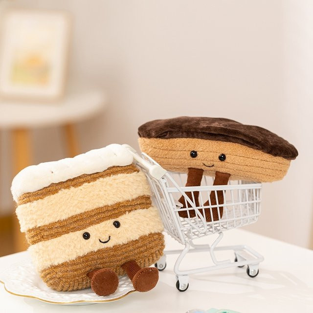 BOOKFONG Bäckerei Plüsch Kuchen Toast Puff Napoleon, Stofftiere - Bild 1