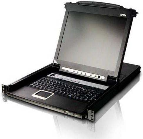 ATEN CL5716N D KVM-Umschalter VGA in Schwarz mit USB-A Anschluss - Bild 1