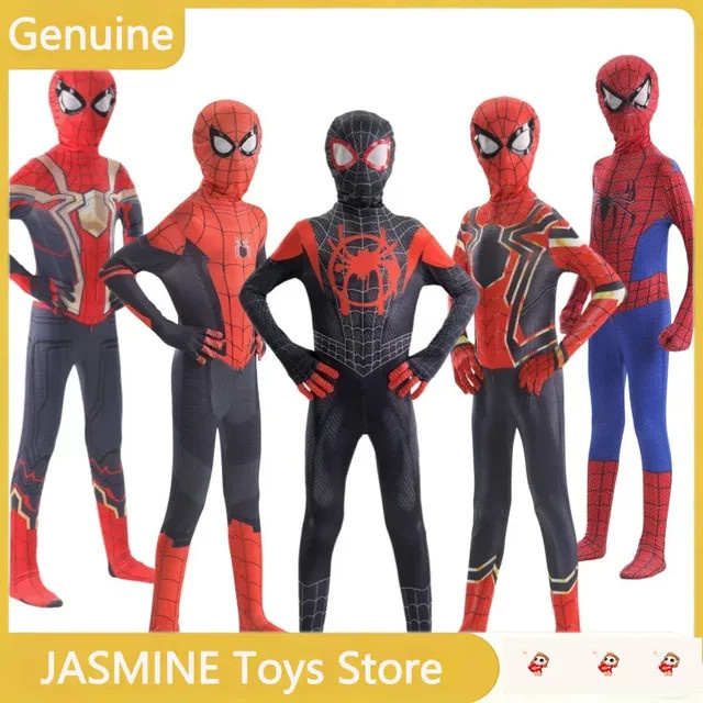 Bandai Marvel Miles Morales Zentai-Anzug, Cosplay-Kostüm, Schwarz, ab 14 Jahren - Bild 1