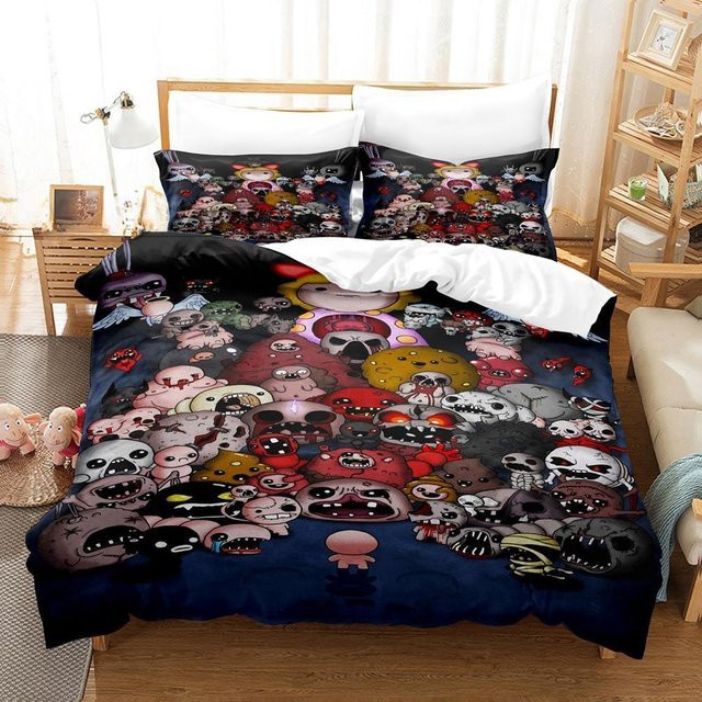 Bettwäsche-Set The Binding of Isaac Lodestar mit Motiv-Druck, Mehrfarbig, Material: Mikrofaser-Polyester, B/H: 135 x 200 cm - Bild 1
