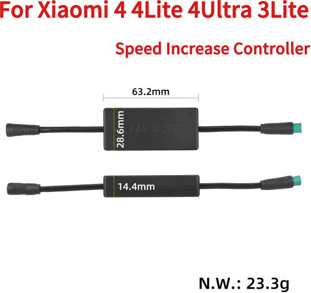 Elektrischer Controller zur Geschwindigkeitssteigerung für Xiaomi Scooter 4, 4 Lite, 4 Ultra und 3 Lite in Schwarz - Bild 1