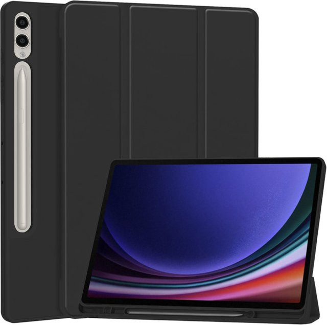 Techsuit Flex Trifold Schutzhülle für Samsung Galaxy Tab S10+, Tab S9 FE+ und Tab S9+ in Schwarz - Bild 1