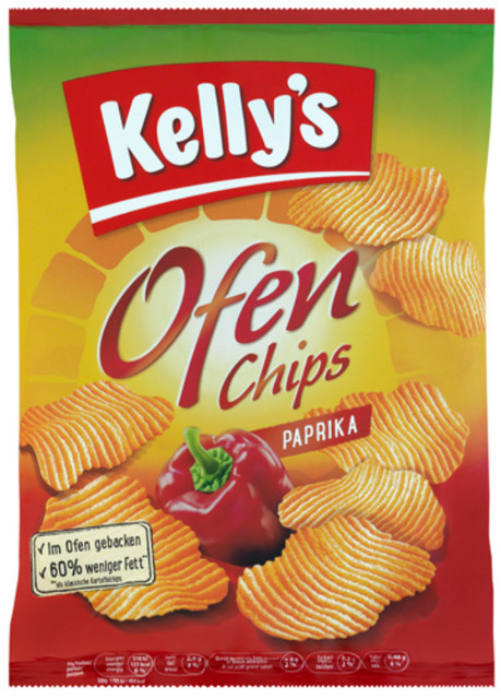 Kelly's Ofen Chips Paprika 125 g - Bild 1
