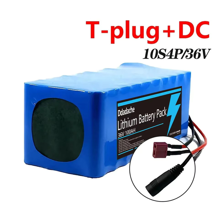10S4P 100Ah Lithium-Akku 36V mit BMS für Elektrofahrräder und Elektroroller, 1000W Leistung, Blau - Bild 6