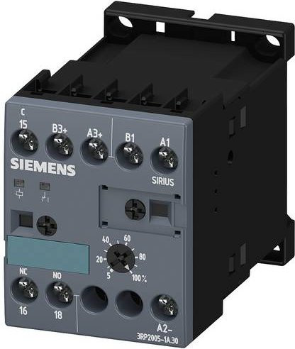 Siemens 3RP2005-1AQ30 Elektronisches Zeitrelais in Grau - Bild 1
