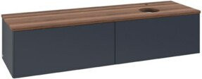 V&B Waschtischunterschrank Antao ohne Frontstruktur in Blau lackiert, B/T: 160 x 50 cm - Bild 1