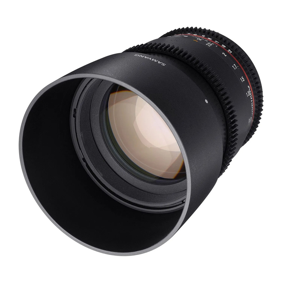 Samyang MF 85mm T1.5 Video Objektiv für Micro Four Thirds in Schwarz - Bild 2