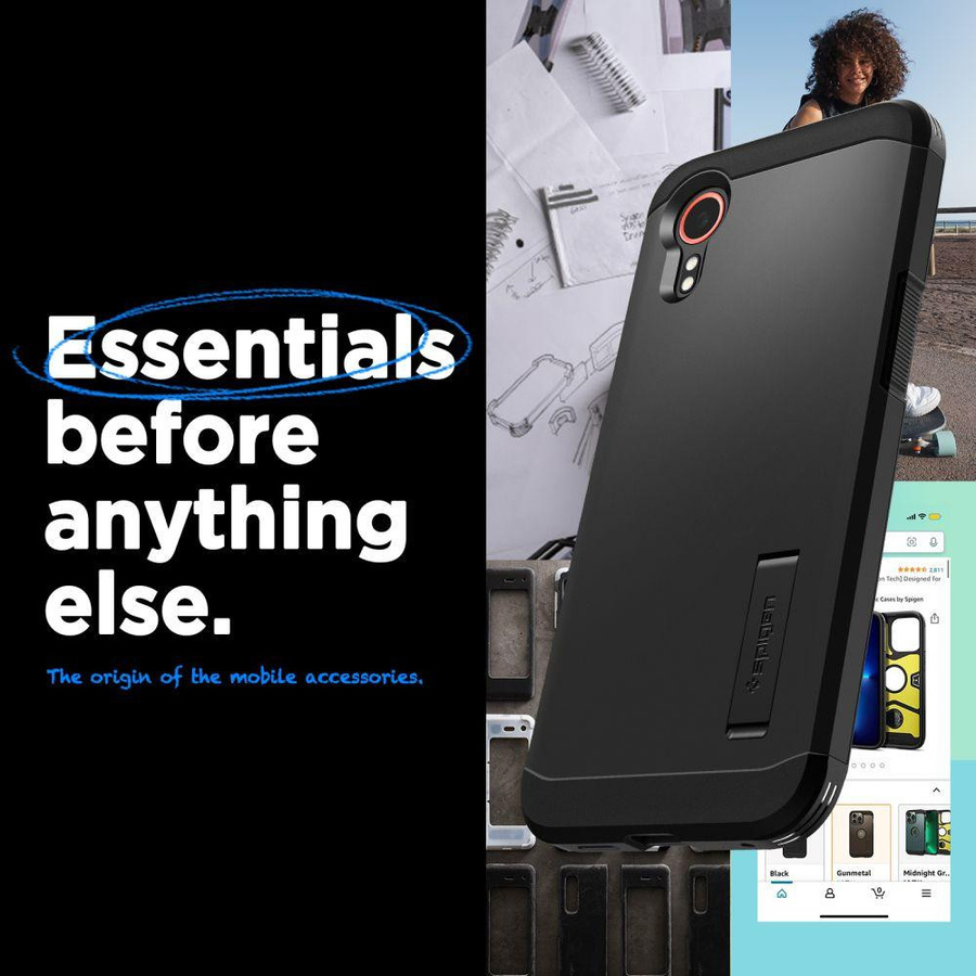 Spigen Tough Armor Schutzhülle für Galaxy Xcover 7 in Schwarz - Bild 2