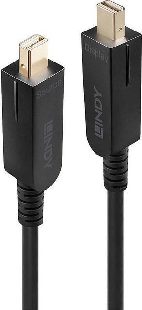 Lindy DisplayPort-Kabelsatz Mini DisplayPort (M) auf Mini DisplayPort (M), DisplayPort 1.4 mit 8K Unterstützung, Schwarz, Länge: 20,0 m - Bild 1